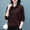 Women S Loose Fit Plus Size Polo T Shirt Casual Spring Autumn