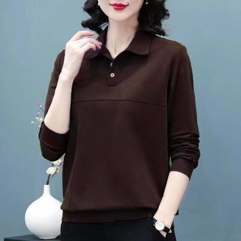 Women S Loose Fit Plus Size Polo T Shirt Casual Spring Autumn