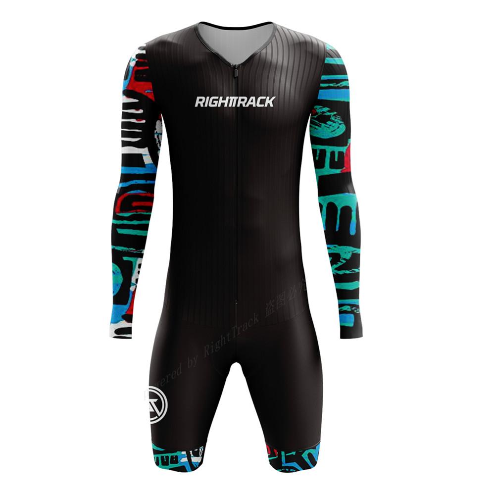 

2026 Long Sleeved Breathable One-piece Cycling Suit Set Men s Bicycle Long Sleeve Shorts Jumpsuit Conjunto De Ciclismo Pro Team Performance Bike Suit XS