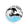 Blue Octopus Lovely Undersea Octopus Shark Dolphin Charms Beads Fit JIUHAO Charm Bangle Bracelets DIY 925 Jewelry Making