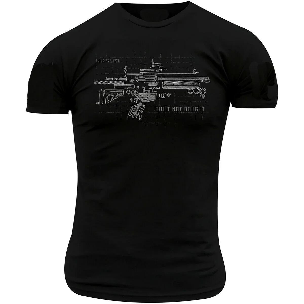 Built Not Bought Funny Military Style TShirt 100 Cotton ONeck Short Sleeve Summer Casual Mens Tshirt Streetwear S