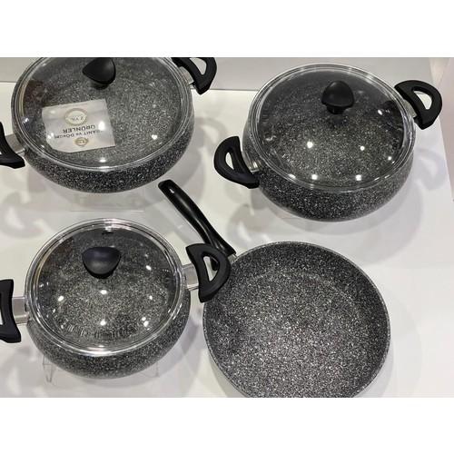 Taç Mastercook Tombik 7 Piece Set Gray TAC-3820