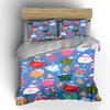 Christmas Hot Cocoa Mug Print Bedding Duvet Cover Set Duvet Cover Pillowcases  (1*Duvet Cover 2*Pillowcases, without duvet insert)