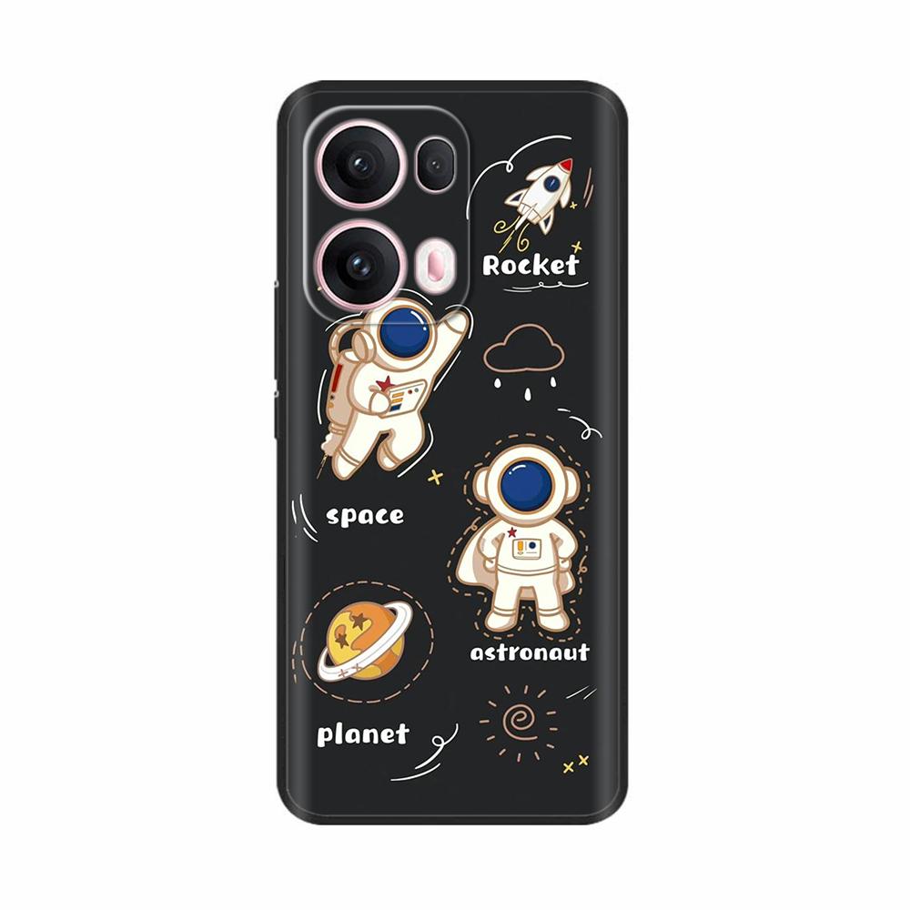 Silicone Case For OPPO Reno 13 Pro Cover CPH2697 PKK110 Cute Cartoon Painted Shockproof Fundas For OPPO Reno 13 5G Reno13 Covers