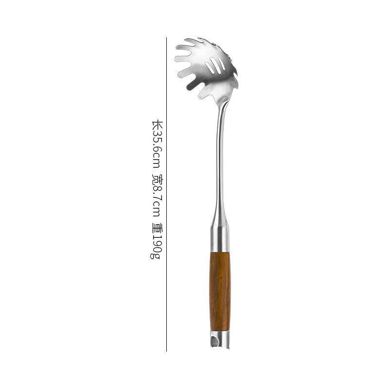 ZISIZ Rosewood & Stainless Steel Kitchen Utensil Set