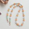 Cotton Mobile Phone Lanyard Daisy Macrame Keychain Hanging Strap Bag Hanging Rope  Bag Accessories