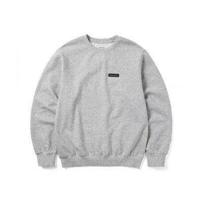 Thisisneverthat Etiqueta Script Gola Redonda Cinza Mesclado