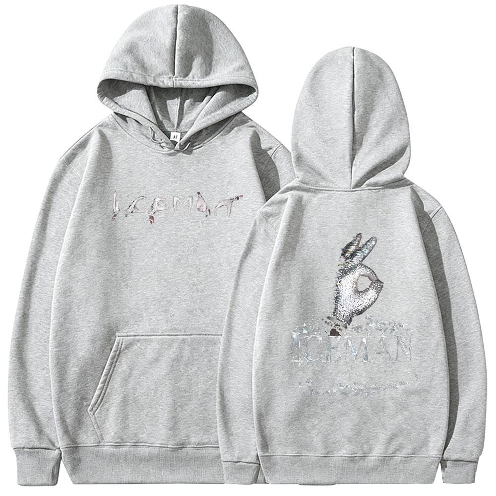 Rapper Drake ICEMAN Album Double Sided Print Hoodie Unisex Fashion Hip Hop Oversized Streetwear Casual Vintage Hoodies