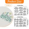 A4 Water-Soluble Adhesive Fabric for Easy-Tear DIY Embroidery with Printable Floral and Grass Patterns
