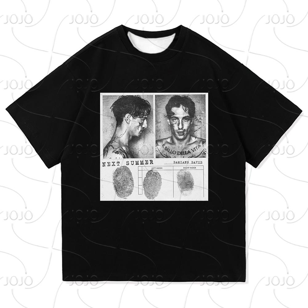 Damiano David Funny Little Fears T Shirt Women Harajuku Aesthetic Next Summer T-shirt Quick Drying Vintage Tees Shirts