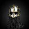 Handmade Steel Viking Helmet with Chainmail Aventail Nordic Warrior Armor LARP Cosplay