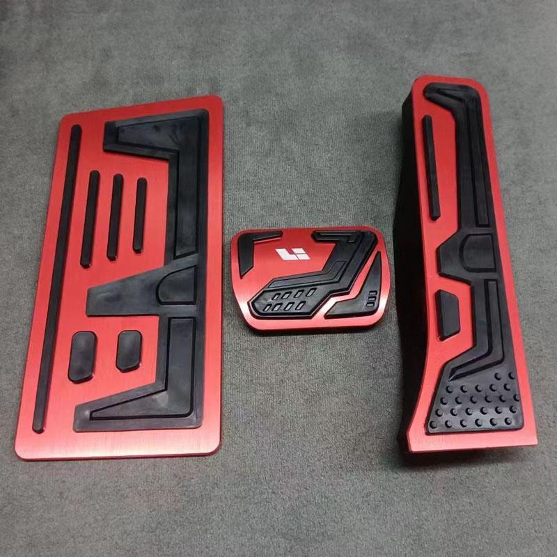 For LiXiang L7 2023 2024 Aluminum Rubber Accelerator Brake Pedal Non-Slip Sleeve Left Foot Rest Pad Luxury Interior
