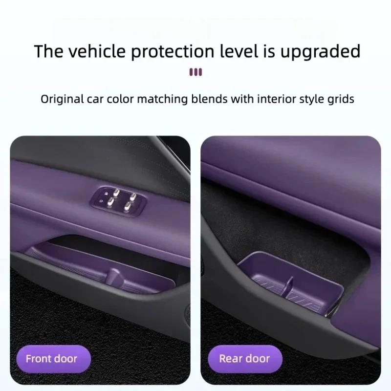 For AVATR 07 2024-2026 Car Door Storage Box Door Slot Storage Box Car Supplies Interior Modification Car Silicone Upgrade Parts