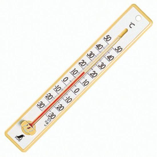 

Shinwa Sokutei Plastic Thermometer 20cm Yellow 48352