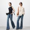 Veromoda Damen High-Waist Micro-Flared Jeans