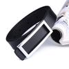 Women'S Leather Smooth Buckle Belt Cowhide Belt Personalized Rectangle Casual Pants Belt