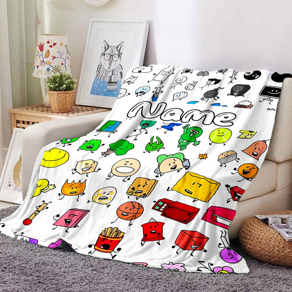Customiz Name Personality Nanimate Insanity Blanket Soft &Warm Sofa Office Bed Travel Lunch Break Blanket, Gift Suitable All Seasons