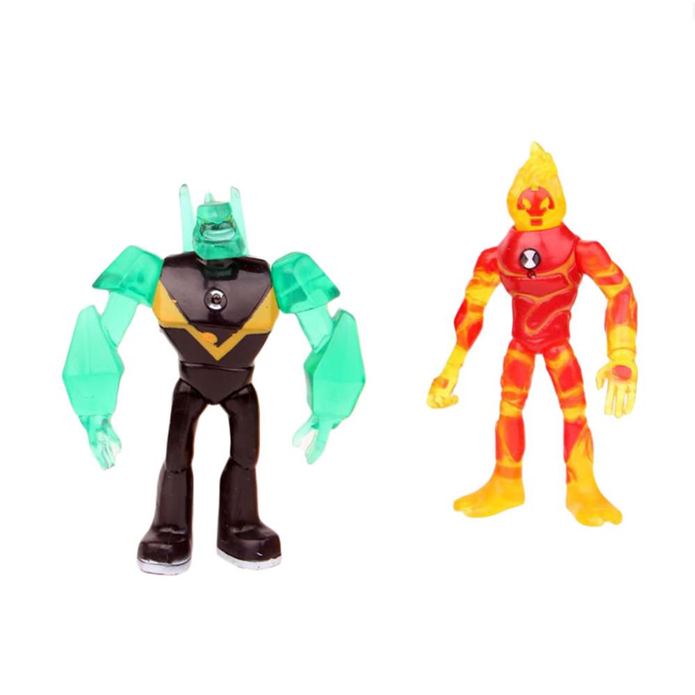 1 ks Kreslený Ben 10 Omnitrix Alien Force Akční figurky Šedá hmota Čtyřruký Diamantová hlava PVC Modelová sbírka Dětský dárek Hračka