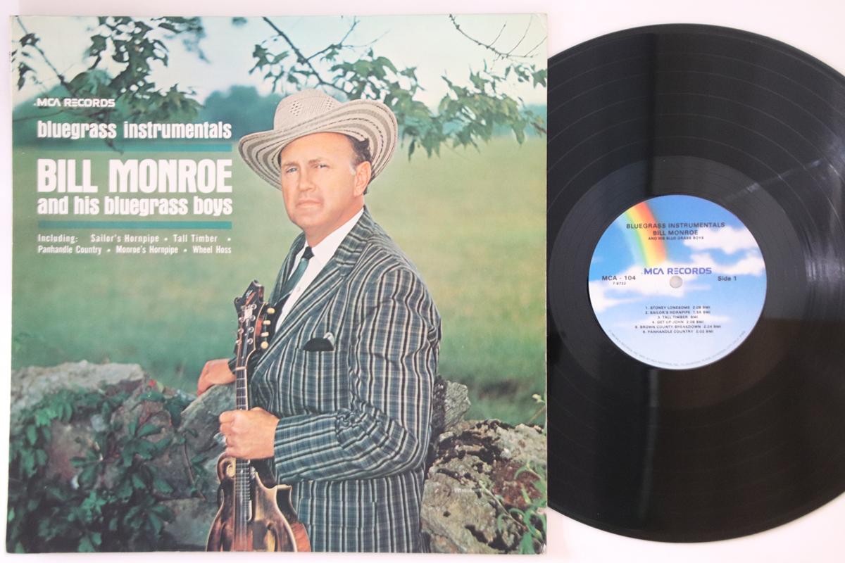 

LP Record BILL MONROE & HIS BLUE GRASS BOYS - Bluegrass Instrumentals MCA104 MCA RECORDS US Country/Folk Used
