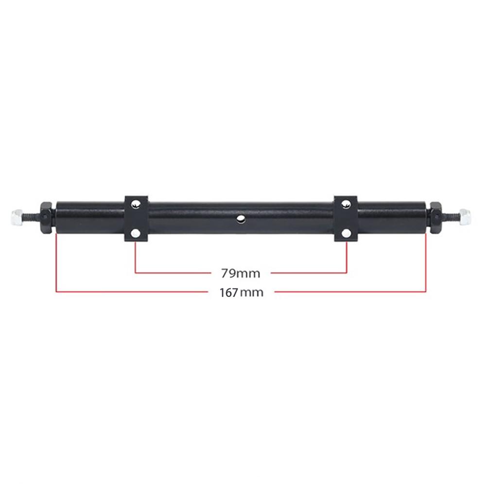 RC Metal Unpowered Rear Axle 120mm 140mm 167mm for 1/14 Tamiya Trailer 1/10 Car DIY Upgrade Parts