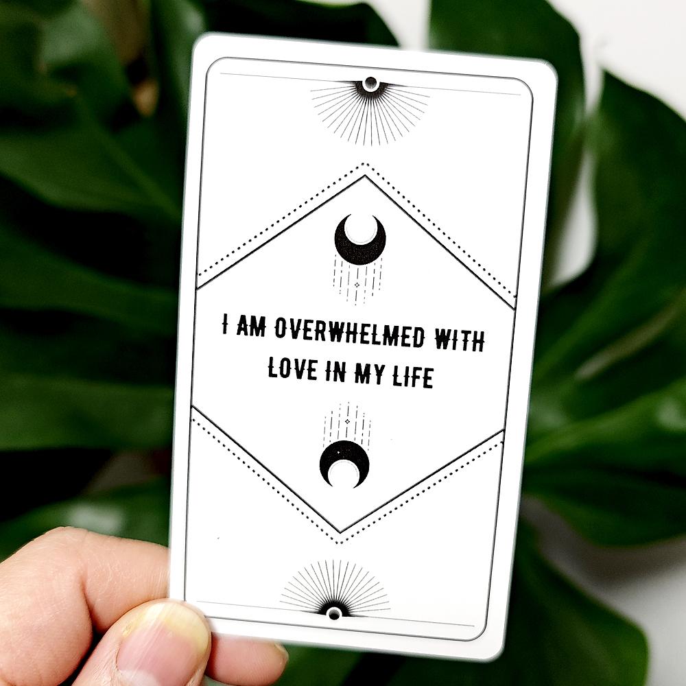 Manifesting Love Affirmation Cards 10.3*6cm - Affirmation Deck To Manifest Your Soulmate & Attract Love 54 Pcs Cards