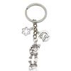 Exquisite Christmas Keychain: Santa, Reindeer, Gift Box, and Bell Ornaments Pendant