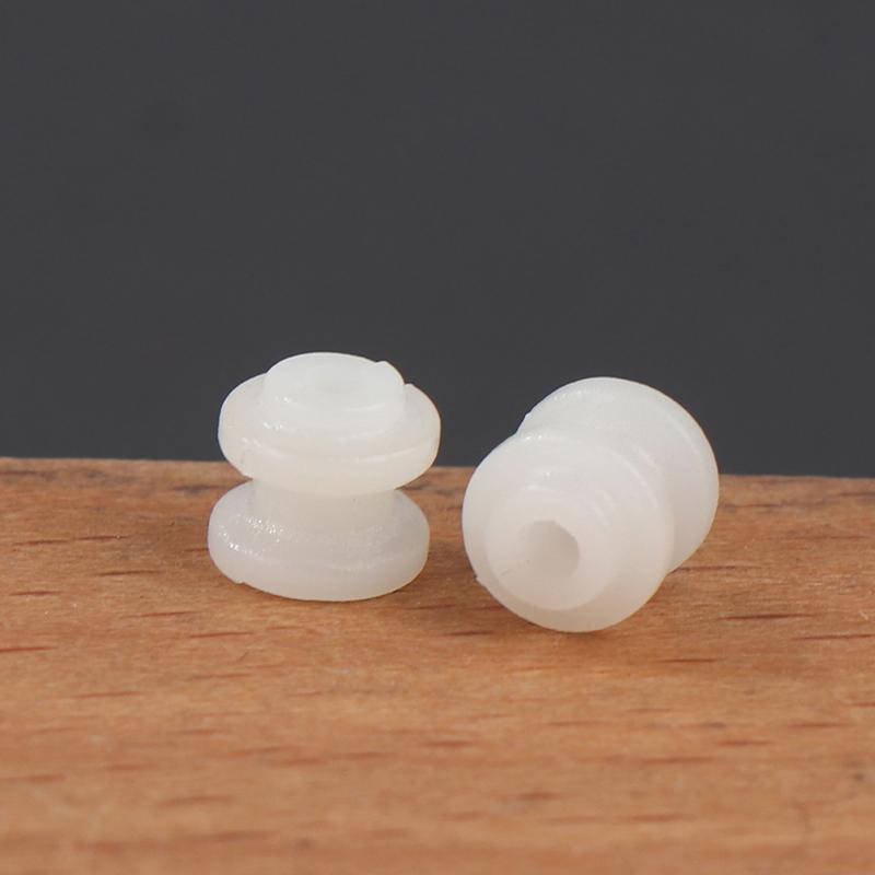 10Pcs Pulley Gear Micro Plastic Wheel White Pulley Wheel Fit Dc Motor Shaft 2Mm Toy Model