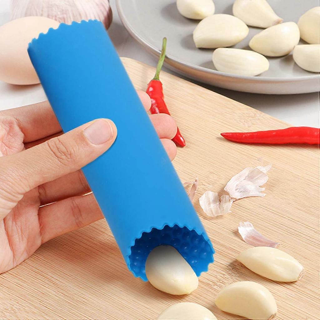Garlic Press - Silicone Garlic Peeler - Easy Roller Garlic Peeling Tube -Silicone Tool - Peels Garlic Cloves In Seconds