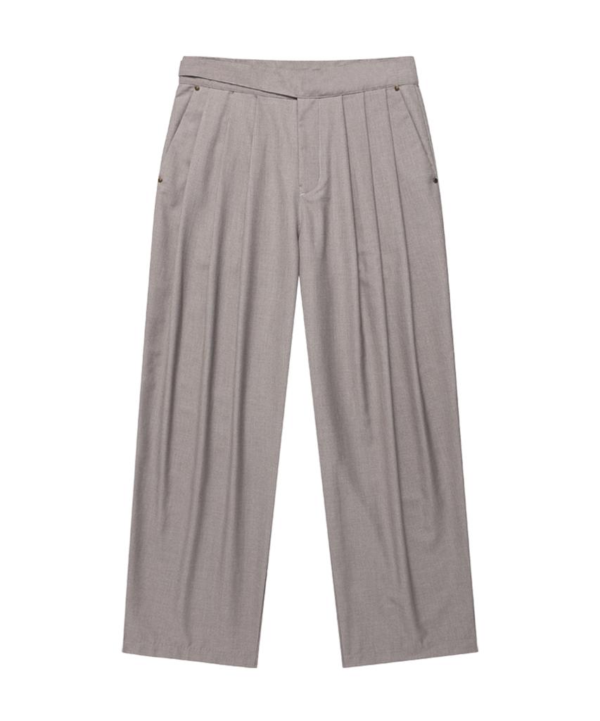 Weseullihyuseuteon Three Tuck Gurkha Slacks Gray