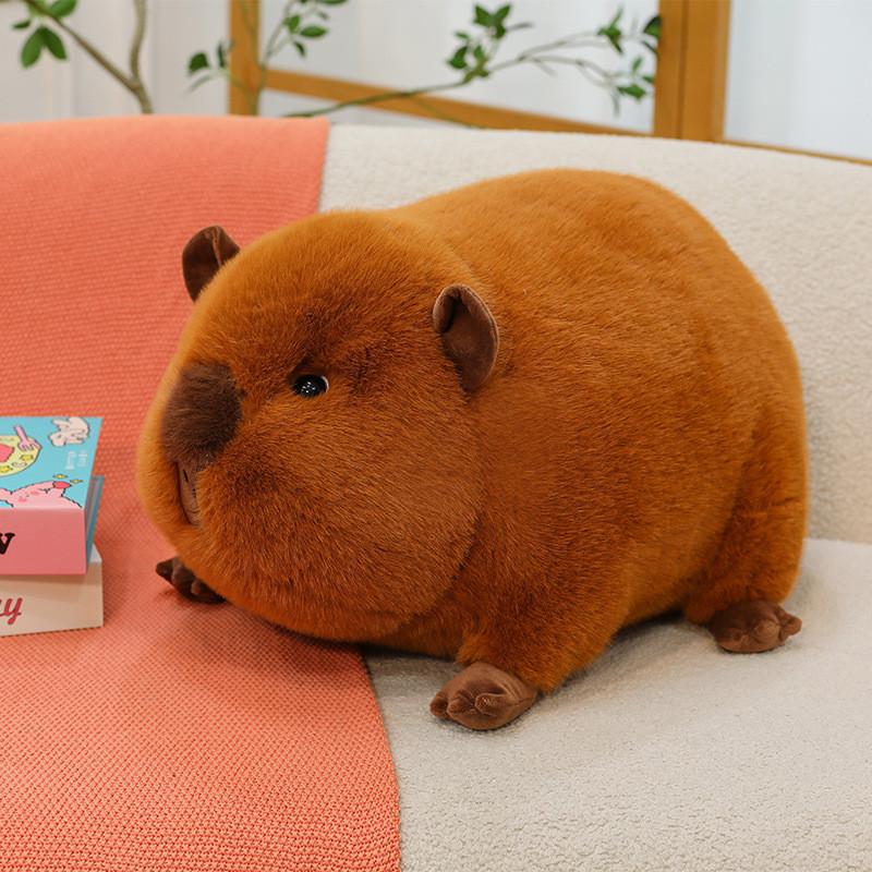 Süßes Cartoon Braunes Pose Holländisches Schwein Plüschtier Puppe Für Kinder Kinder Geschenk