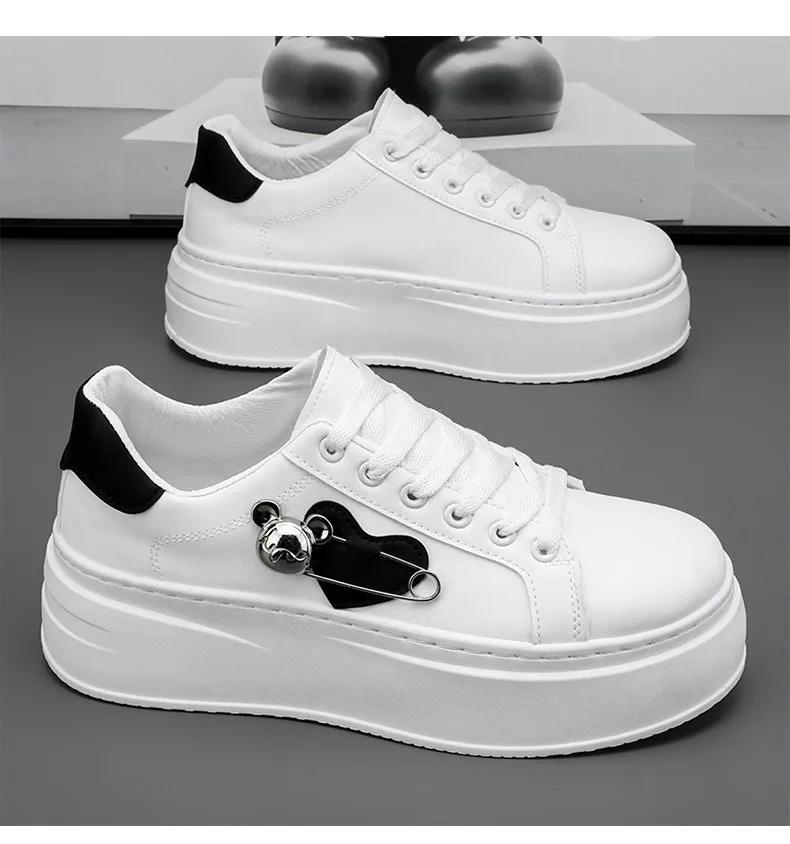 

Fashion Spring Autumn New Breathable Men s Sneakers Fashionable and Versatile Casual Shoes Thick soled Height Increasing Running Shoes 44