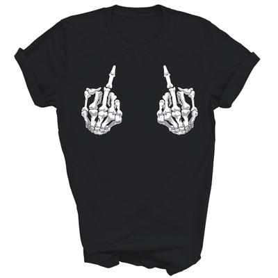 Skeleton Hand Halloween Bones Skull Unisex Shirt Gift
