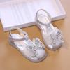 Girl Princess Dress Sandals Sweet Children's Summer Sandals for Wedding Party Fashion Kids Flat Sandals with Sequins Butterfly