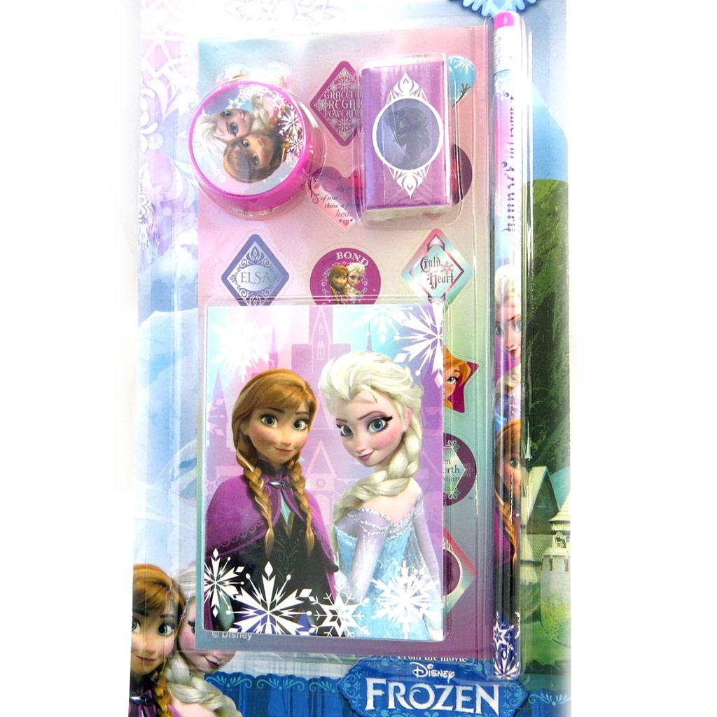 Reine Des Neiges [M3049] - Stationery Set 'Frozen - Reine Des Neiges' Pink (4 Pieces)