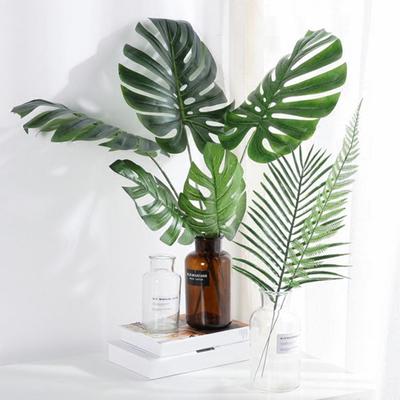 Monoceros 1 x gefälschte Monstera-Blattpflanze im nordischen Stil, Heimbüro-Dekoration, Foto-Requisite