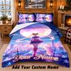 Sailor Moon Custom Name 3Pcs Bedding Set 1 Bed Sheet 2 Pillowcases Bedroom Home Decor