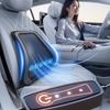 Mesh Car Lumbar Support Pad with Fan Function, Ergonomic Vehicle Seat Back Support Cushion for Daily Driving Comfort