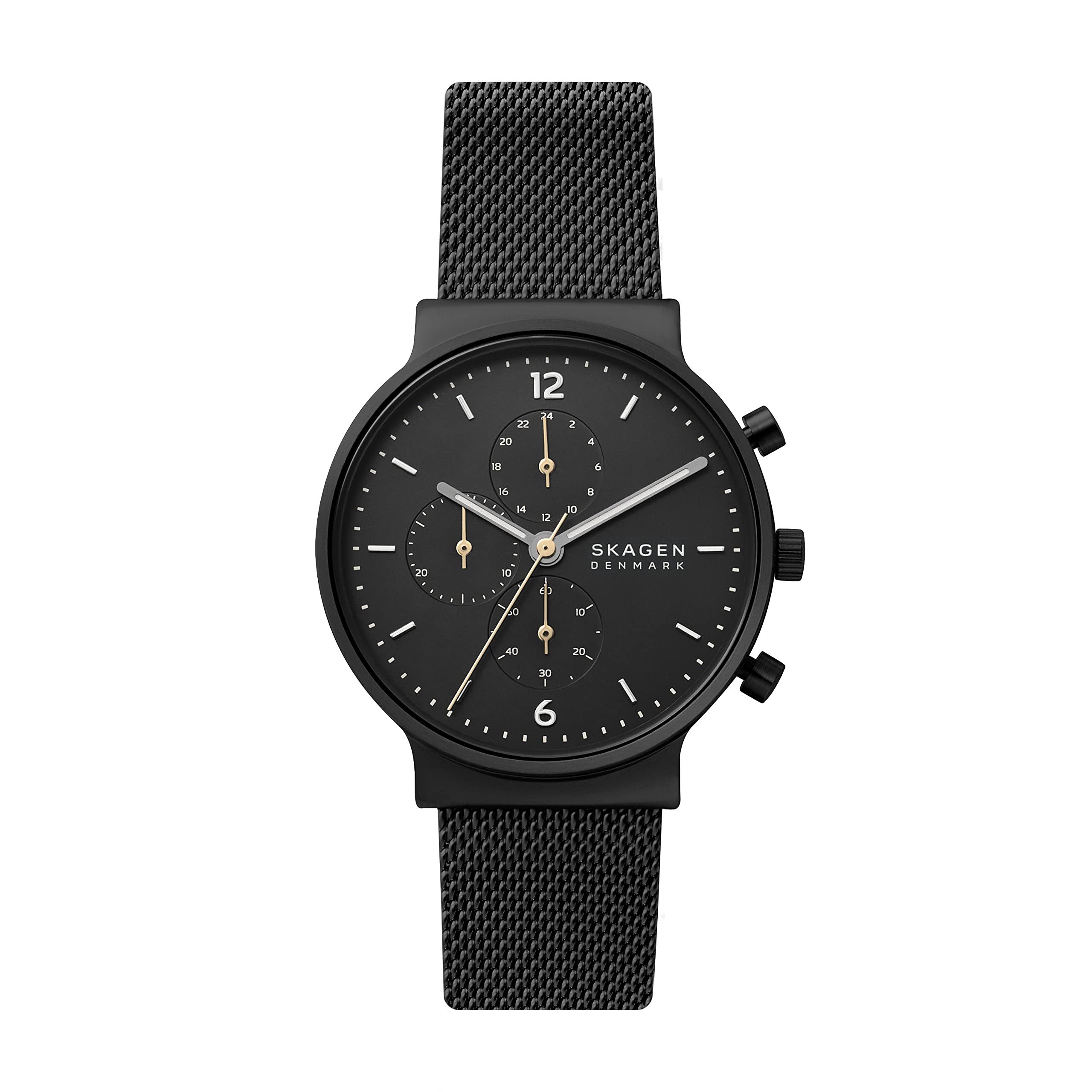 

Наручные часы ANCHER SKW6762 Черные, оригинальный импортный продукт [Skagen] Мужские чёрный