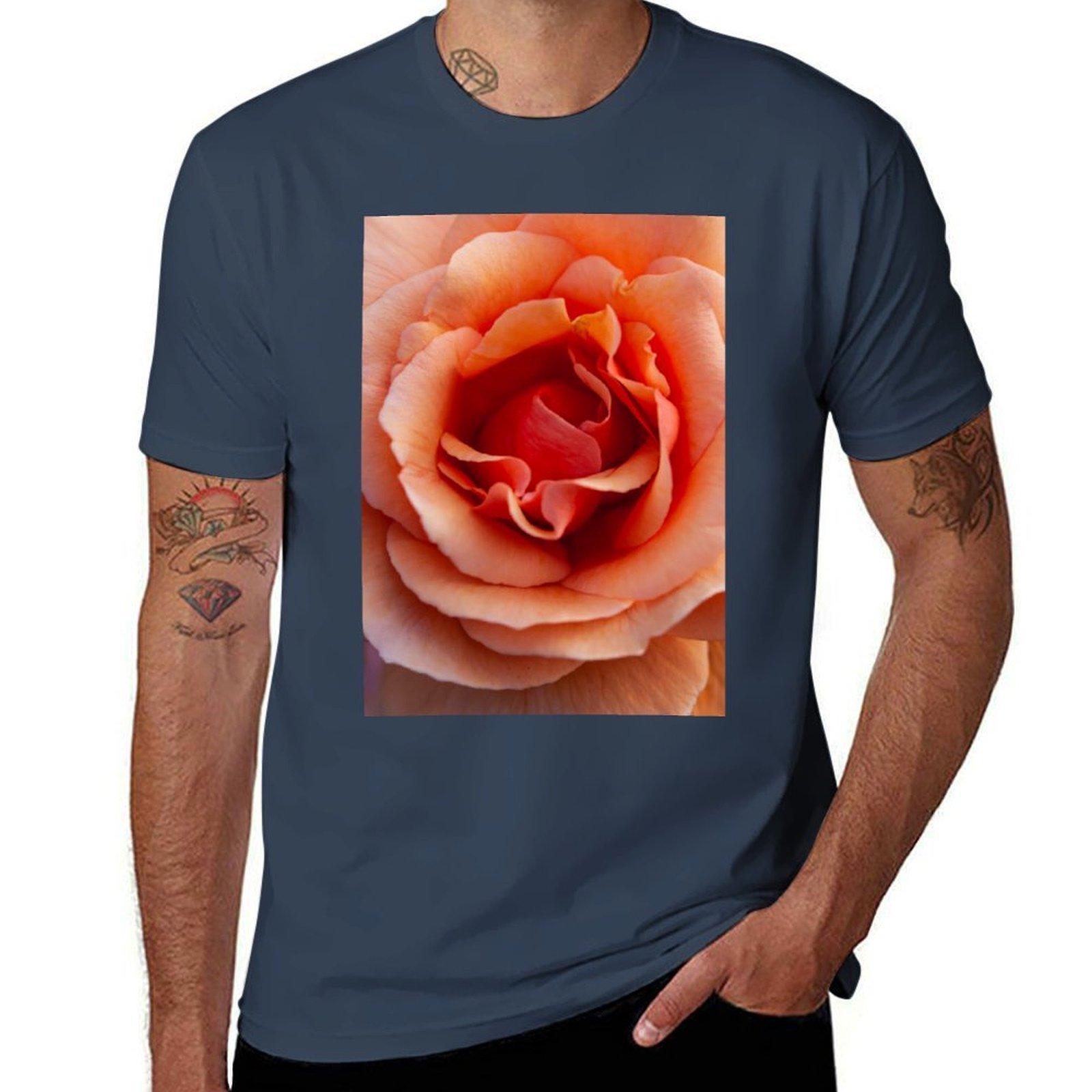 orange rose TShirt Plus Size Lightweight Top S