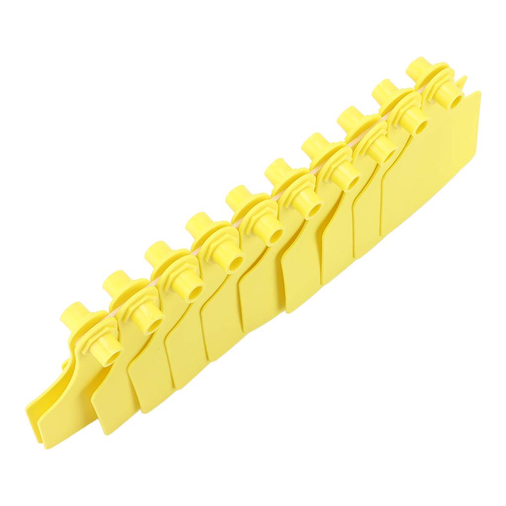 100 Set Plastic Livestock Ear Tag Blank Animal Tag for Marking Cattle Cows Animal Farm Accessories