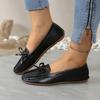 Fashion 2025 New Outdoor Comfortable Women's Slip On Casual Flats Round Toe Soft Bottom Bow Tie Sewing Flats for Daily Wear & Plus Size