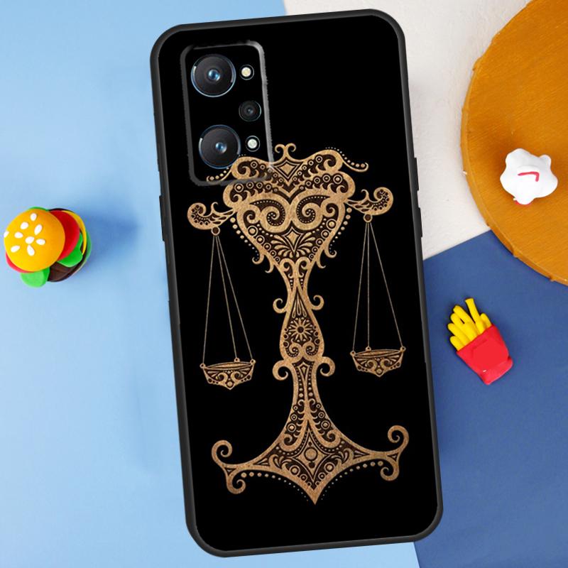 Zodiac Signs For Realme GT7 Pro GT 6T 6 5 C67 C61 C55 C53 C51 C21Y C25S C75 10 11 12 13 14 Pro Plus Case