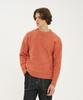 BLOND9 Grace Wool Rib Knit Sweater_Grapefruit Orange