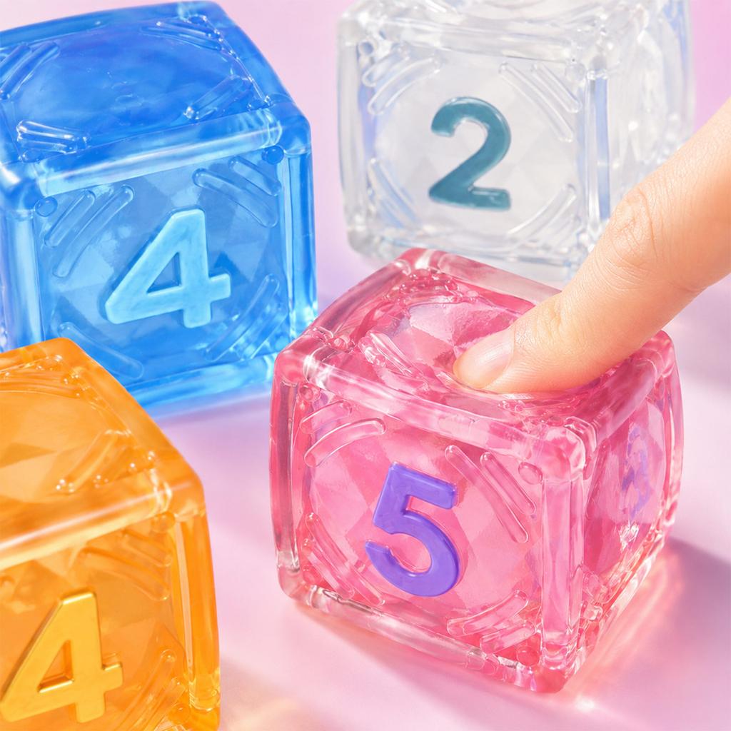 Dice Stress Toy with Slow - Dice Shape Sensory Toy for Kids and Adults