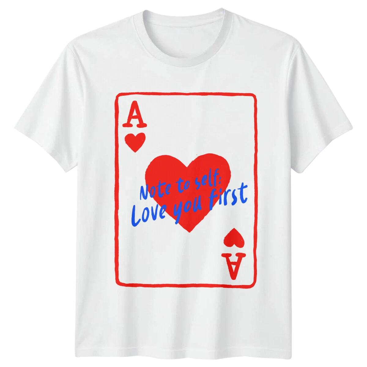 Note To Self Love You First Self-Love Mens T-Shirt Womens Tee Graphic Top S