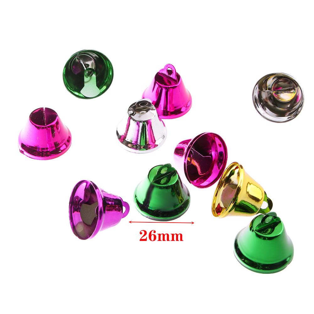 Colorful Metal Crafts Accessories DIY Festival Party Christmas Tree Small Bell Christmas Bell Christmas Pendant