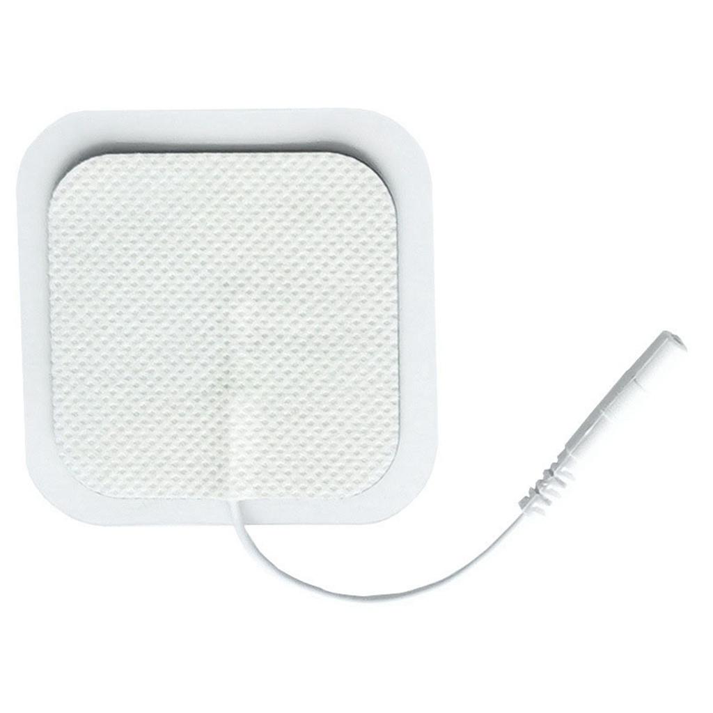 10 st 2 tums elektrodplåster 2 mm stiftkontakt Ersättning Återanvändbara Masserande Elektrod Muskeltillbehör för Elektroterapi