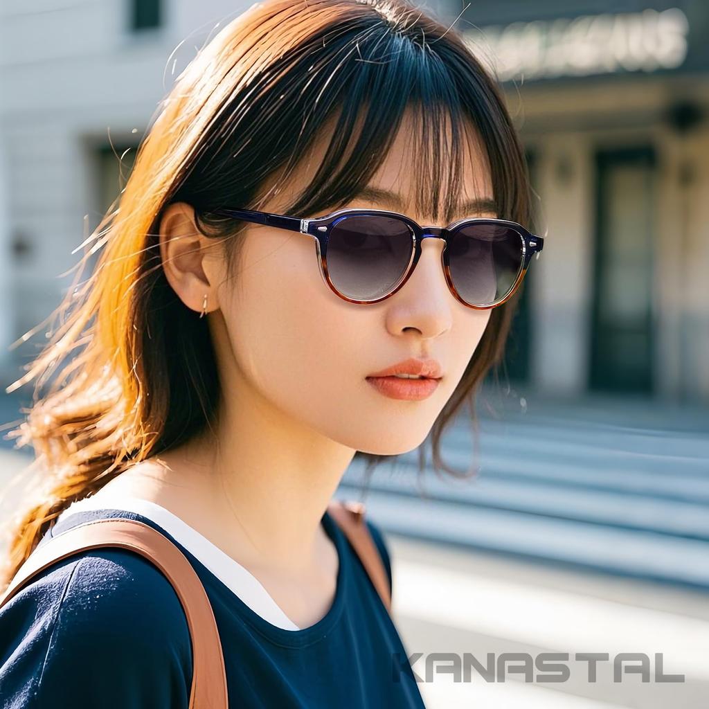 Солнцезащитные очки KANASTAL TR90 Ацетат для мужчин и Поляризованные УФ-лучи Идеальны для и Популярны и Стильные Синие x Женщины, Линзы, Защита, Сверхлегкие,