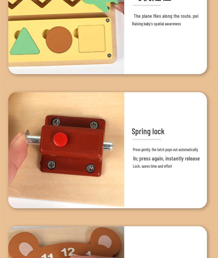 Best-selling Busy Board: Multifunctional Sensory Learning Toy for Children Aged 3-6.