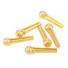 12pcs Brass Guitar Bridge Pins Acoustic Guitar Pin Puller Enhanced Tone Solid Brass